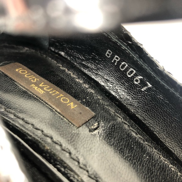 Louis Vuitton Mary Jane Snake Peep Toe Heels - Picture 7 of 7